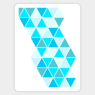 Cool Colored Triangles Sticker